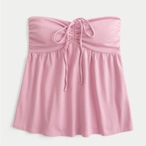 Hollister Pink Strapless Top
